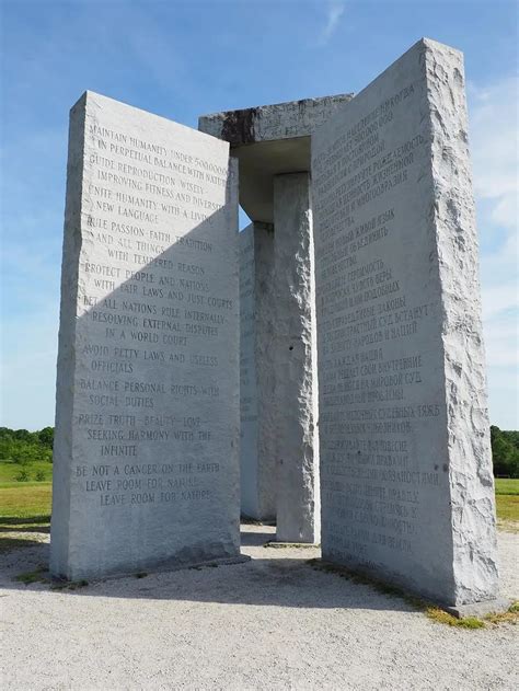 I joked with Devin that we should buy some property near there because it is really pretty country and there are lots available on the road. . Who owns the land the georgia guidestones are on